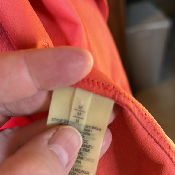 Elie Tahari Coral Lamb Suede Cotton Silk Blend Open Waterfall Jacket Size Medium - Picture 6 of 10